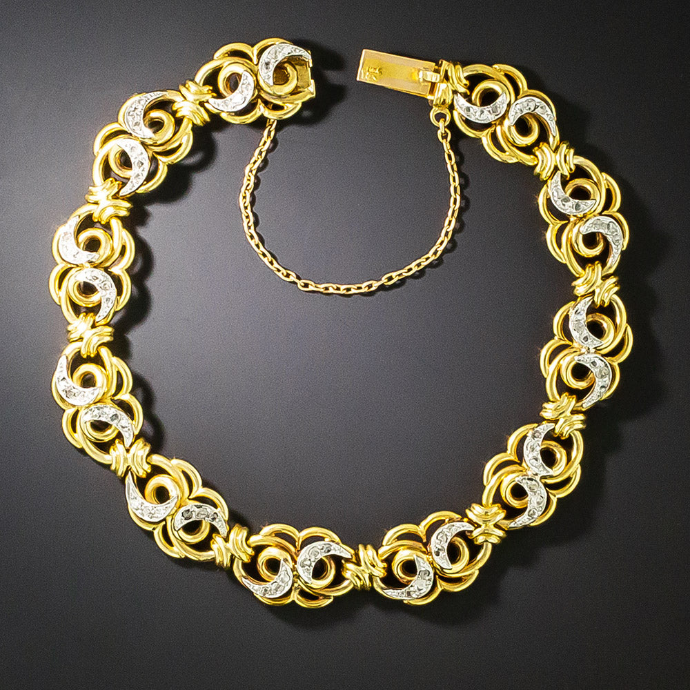 French Belle Époque Rose-Cut Diamond Bracelet - 2