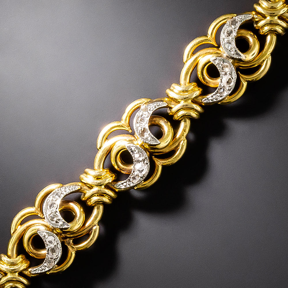 French Belle Époque Rose-Cut Diamond Bracelet - 3