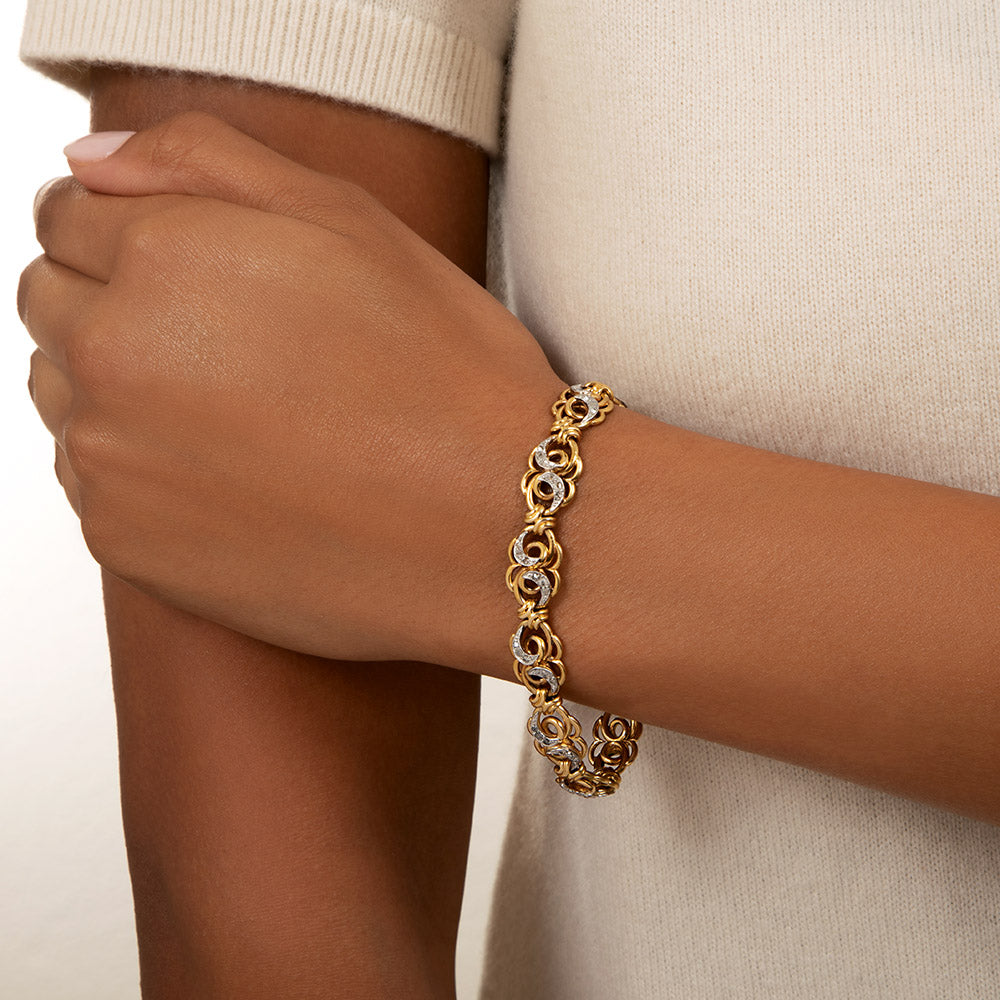 French Belle Époque Rose-Cut Diamond Bracelet - 5
