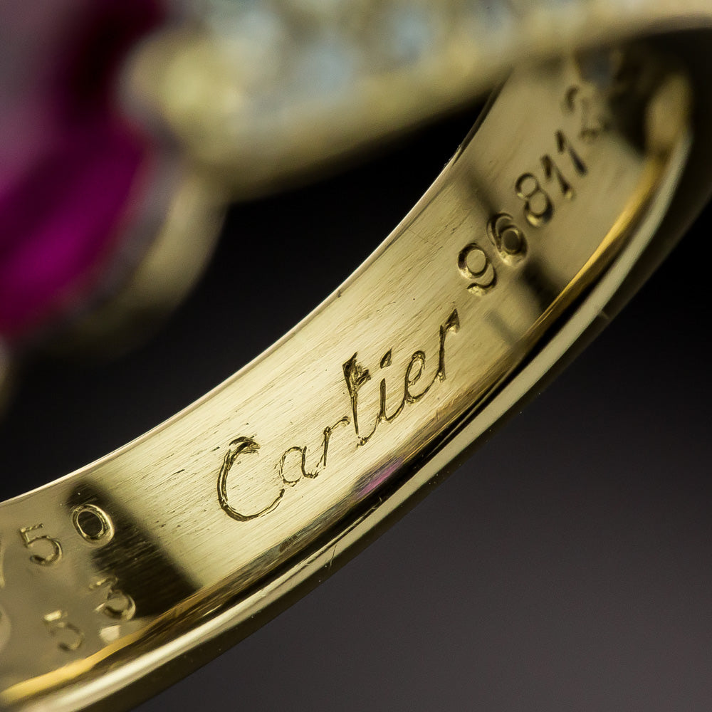 French Cartier 3.31 Carat Pink Burmese Sapphire and Diamond Ring - GIA - 6