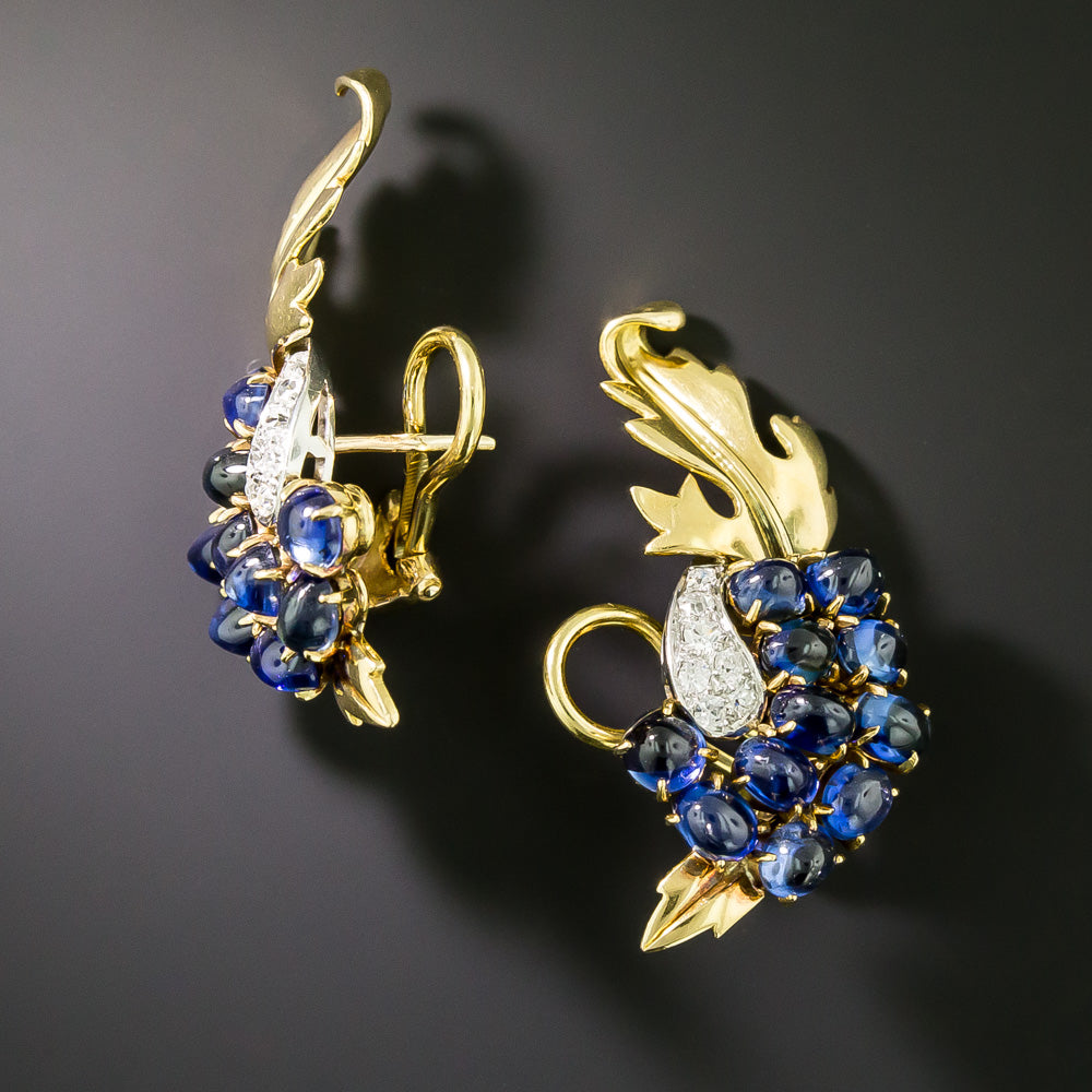 French, Chaumet Sapphire Bracelet, Brooch and Earring Suite - 16