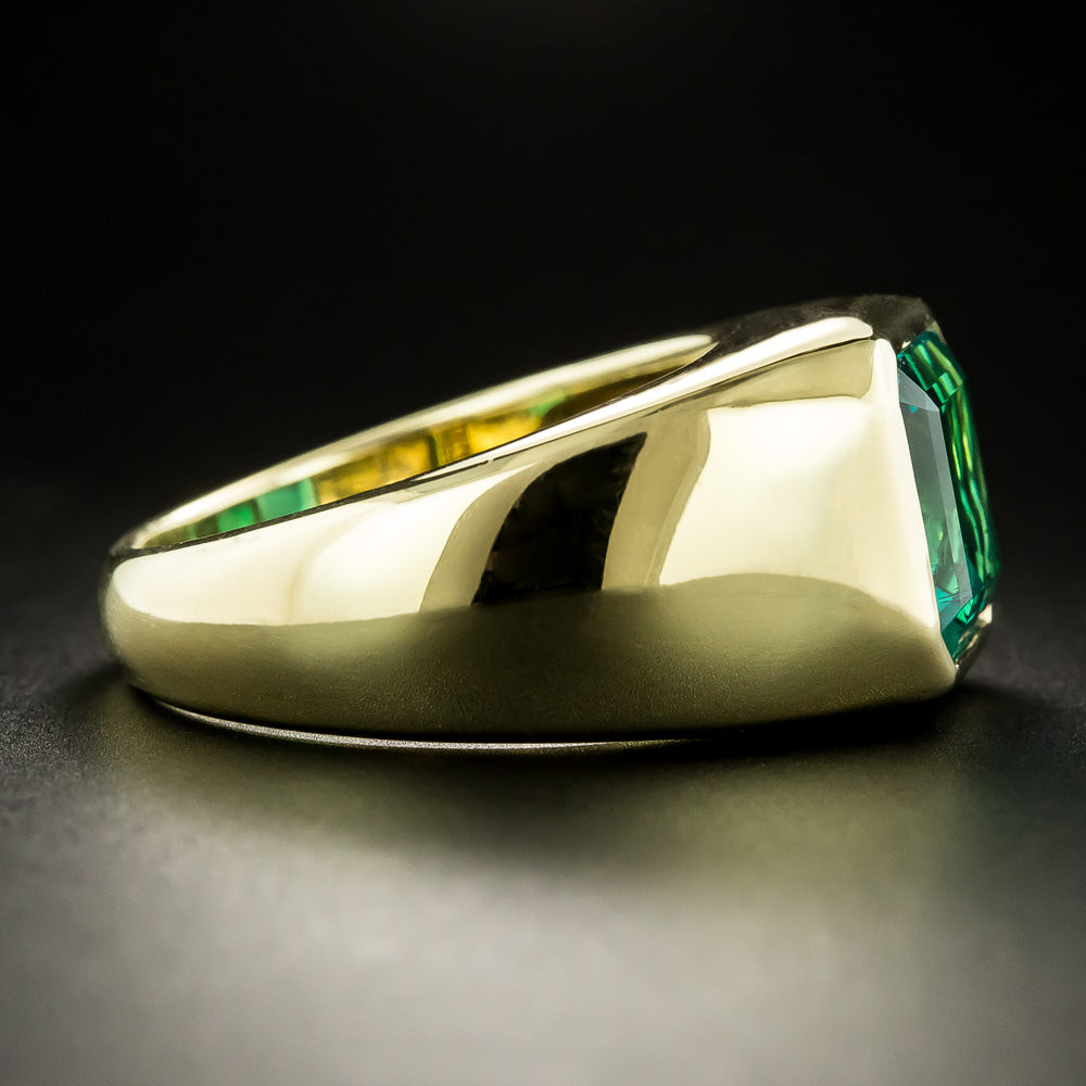 Gem 5.35 Carat Colombian Emerald Ring - 5