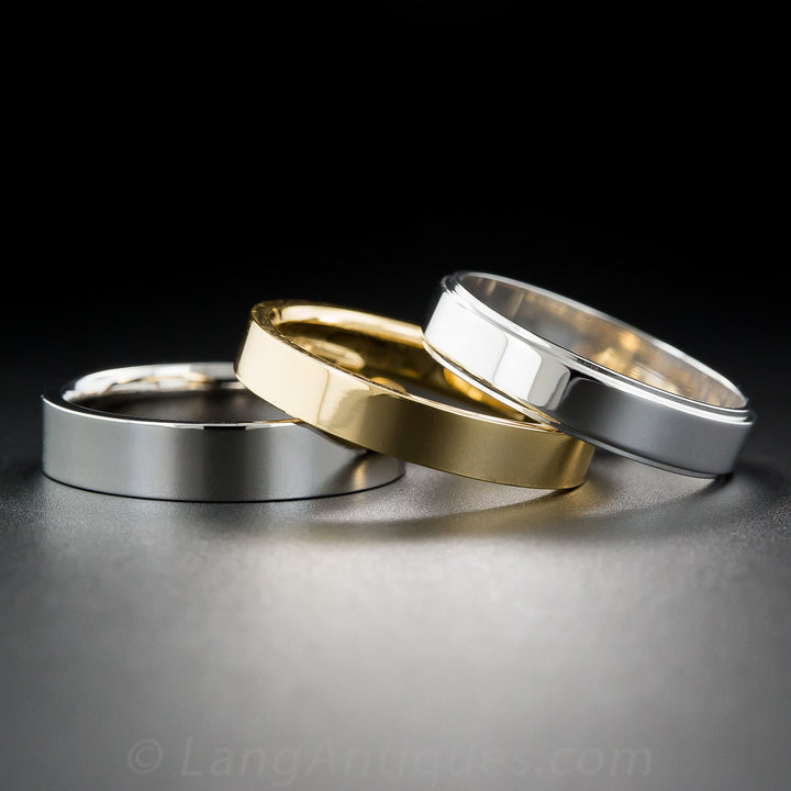 Gents Special Order Flat Edge Wedding Band