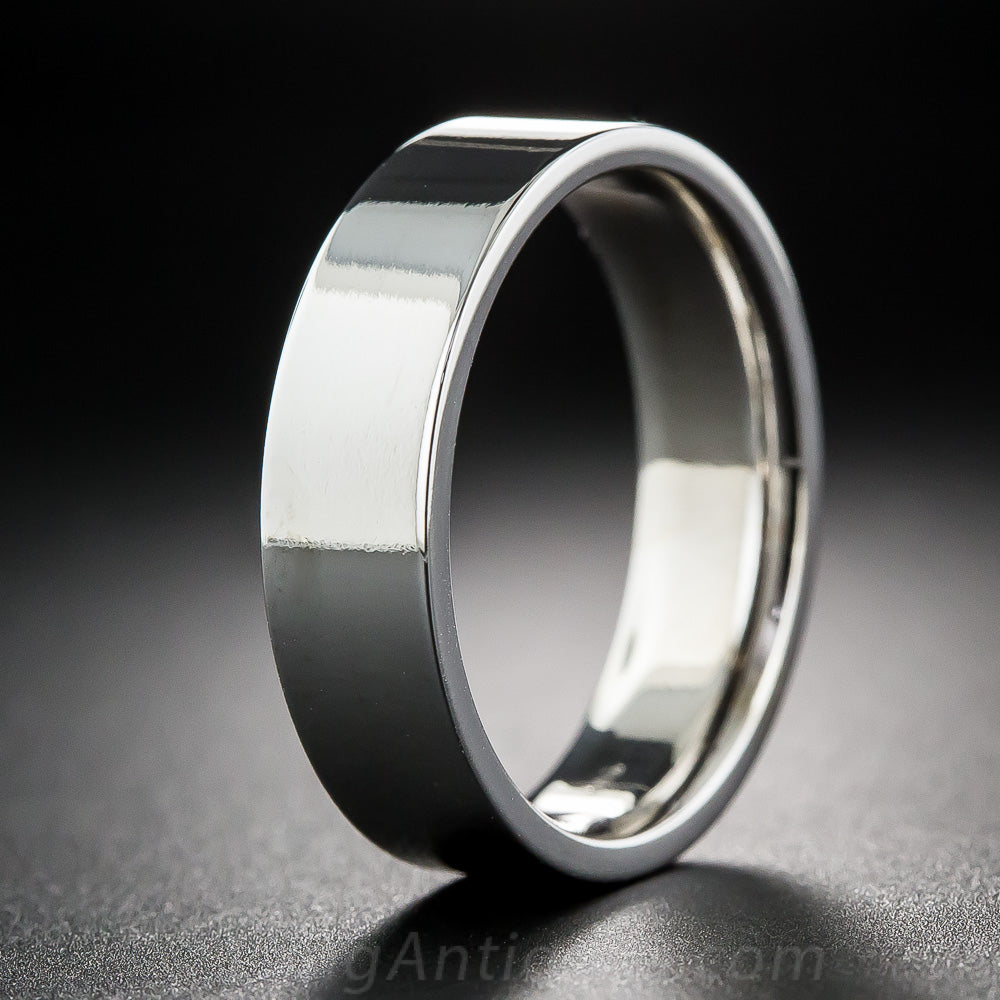 Gents Special Order Flat Edge Wedding Band - 3