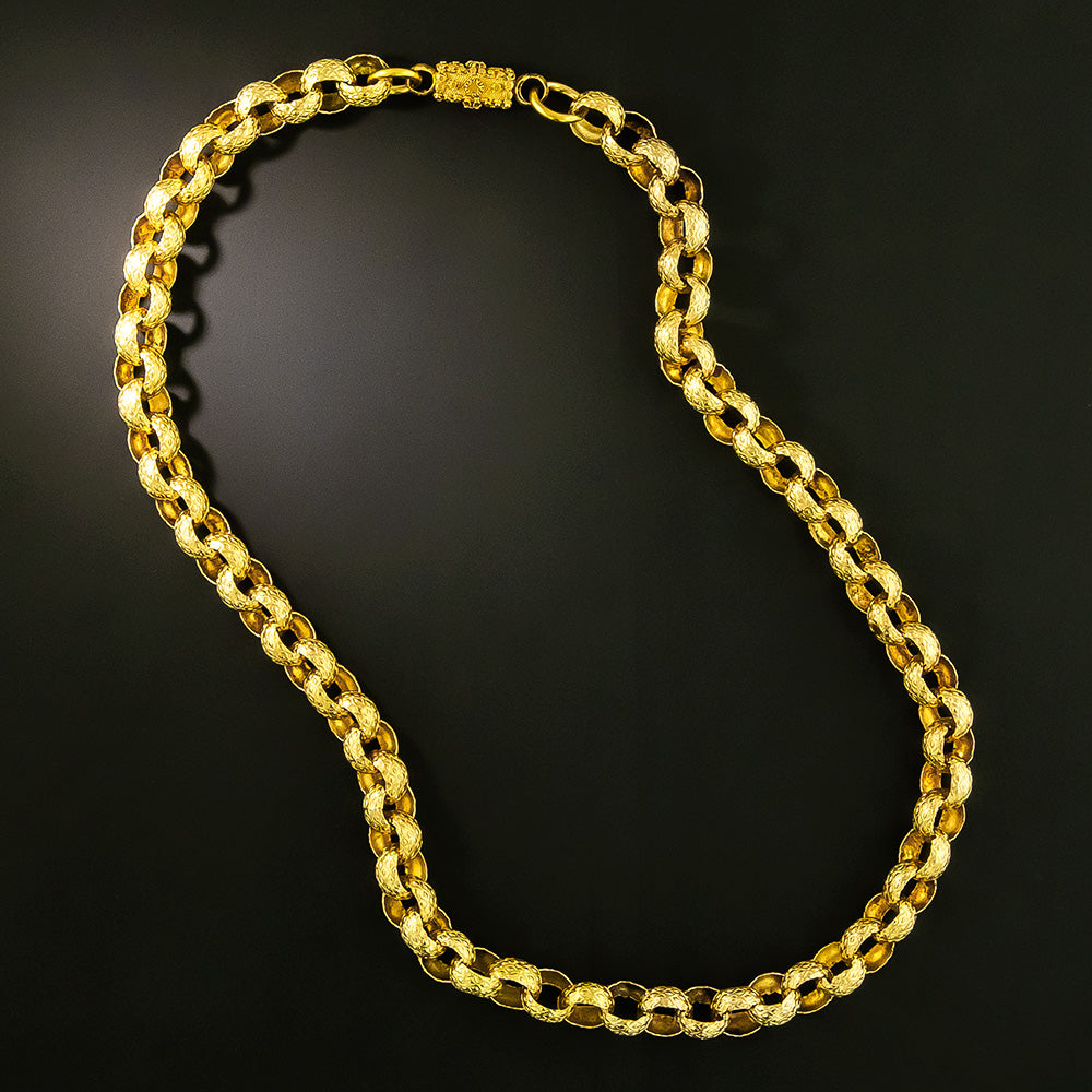 Georgian 15K Gold Chain, United Kingdom - 2