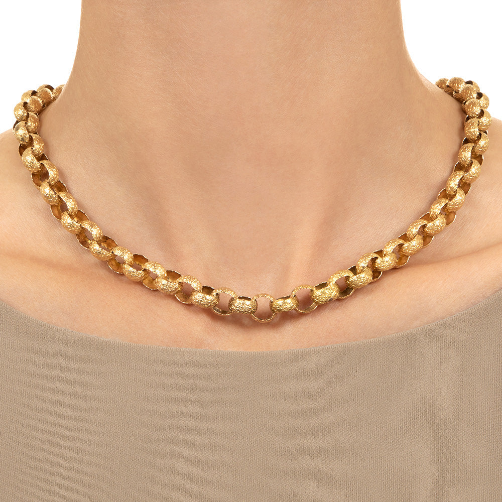 Georgian 15K Gold Chain, United Kingdom - 4