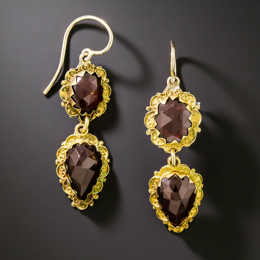Georgian Garnet Necklace and Earrings, Netherlands - 5