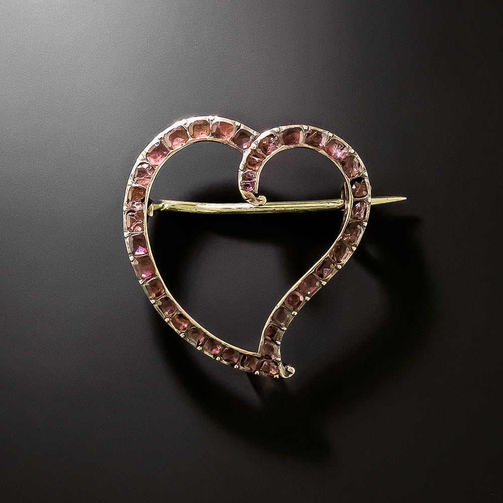 Georgian Garnet Witch's Heart - 2