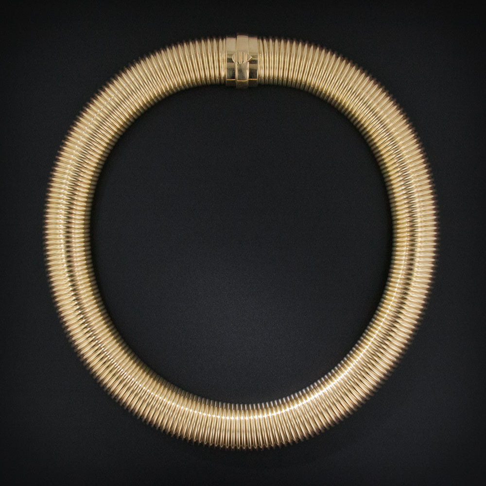 Grand Mid-Century Spring Necklace - 5