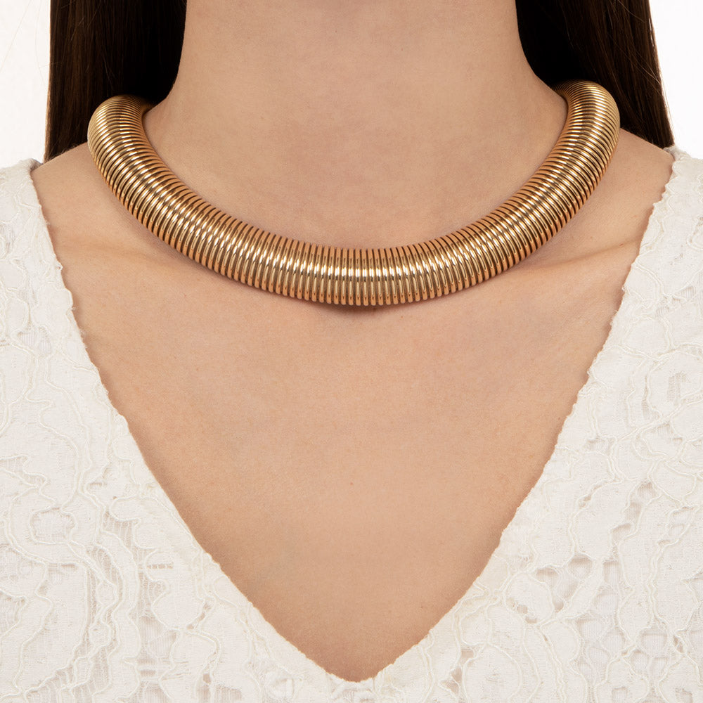 Grand Mid-Century Spring Necklace - 6