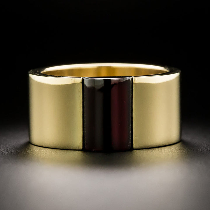 Gucci 18K Garnet Band Ring, Italy