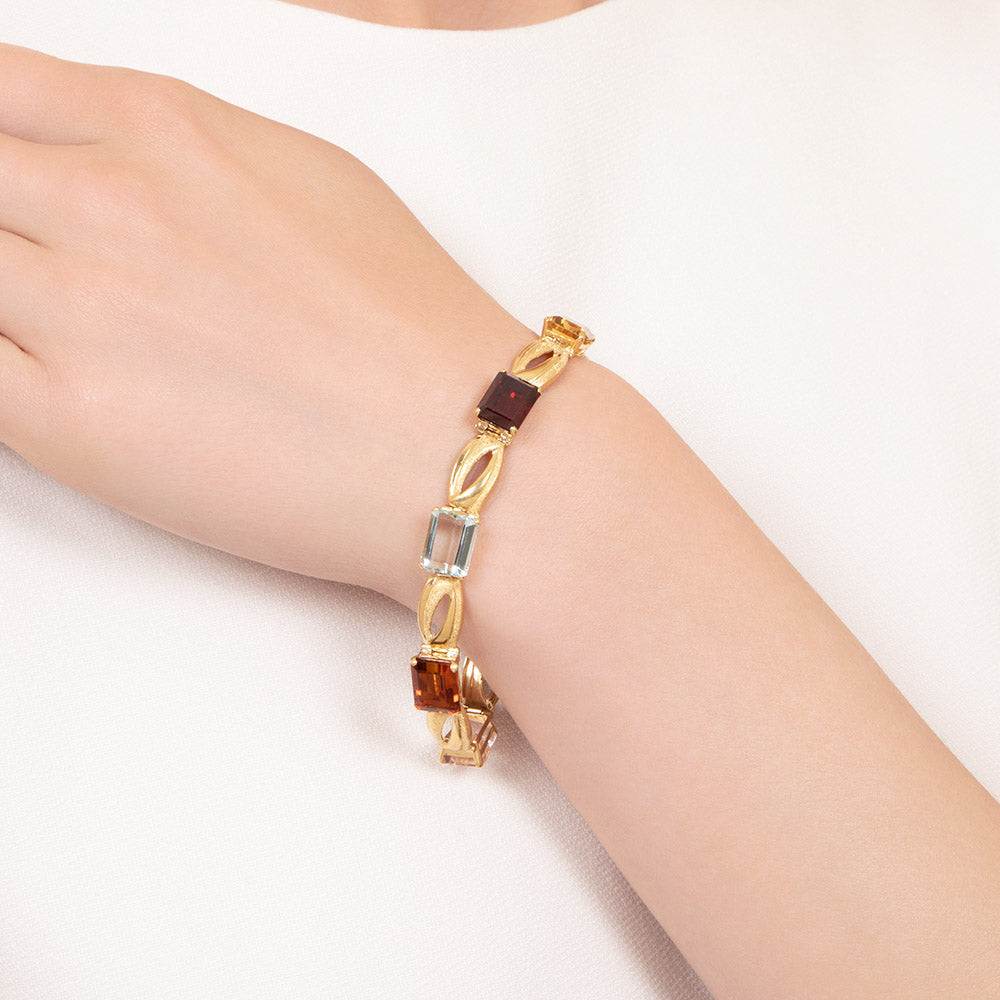 Mid-Century Multi-Gem Bracelet by H. Stern - 5