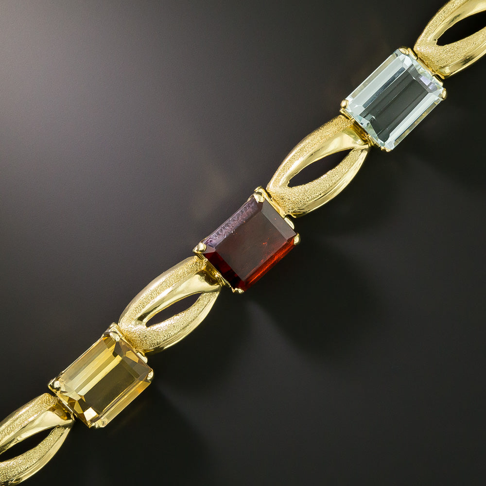 Mid-Century Multi-Gem Bracelet by H. Stern - 3