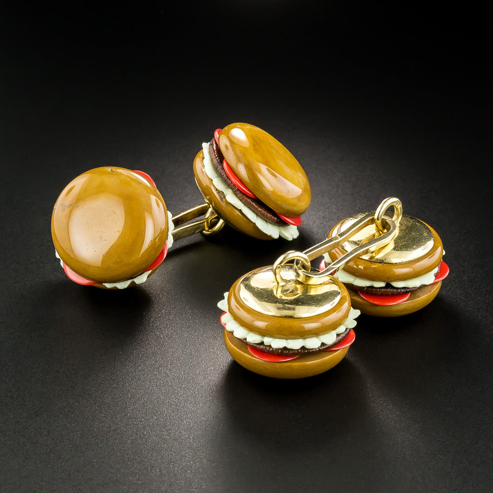 Hamburger Hardstone Cufflinks - 2
