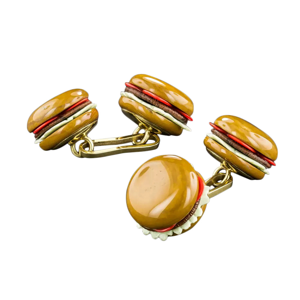 Hamburger Hardstone Cufflinks - 3