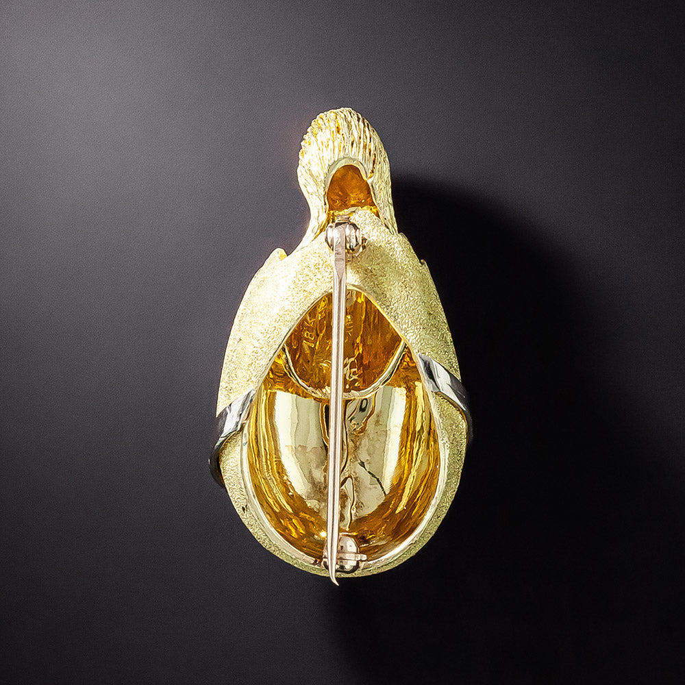 Hatching Baby Chick Brooch By Maurice Guyot - 3