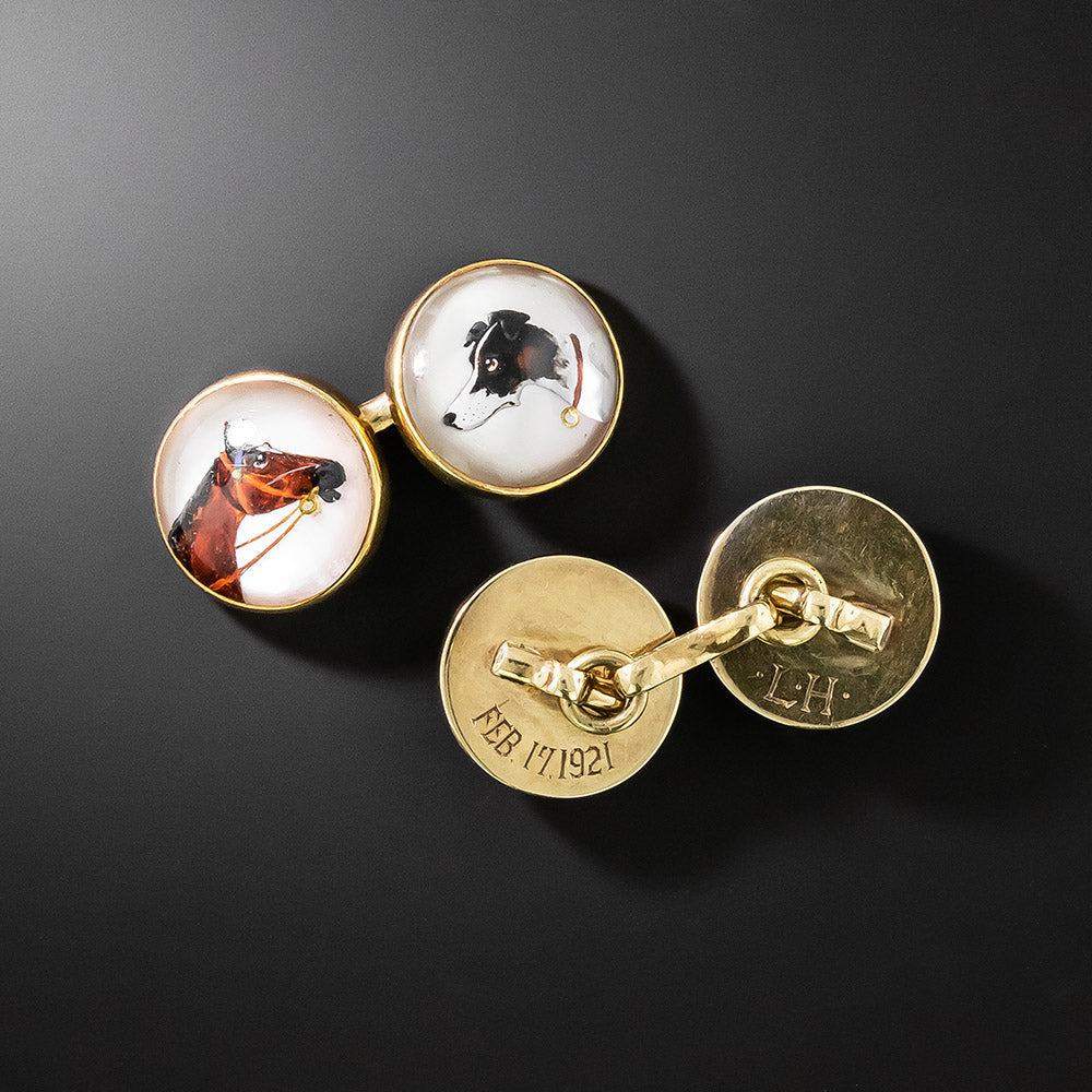 Horse and Hound Essex Crystal Cufflinks - 3