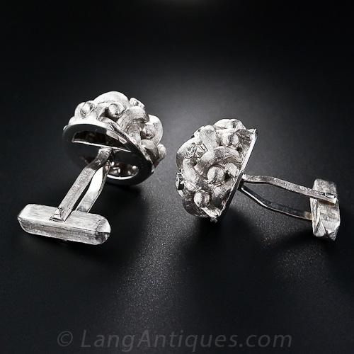 Italian Diamond Cufflinks and Stud Set - 4