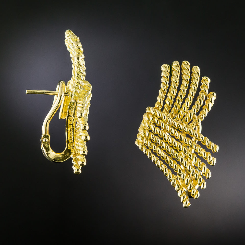 Jean Schlumberger 18K Rope Earrings for Tiffany & Co. - 4