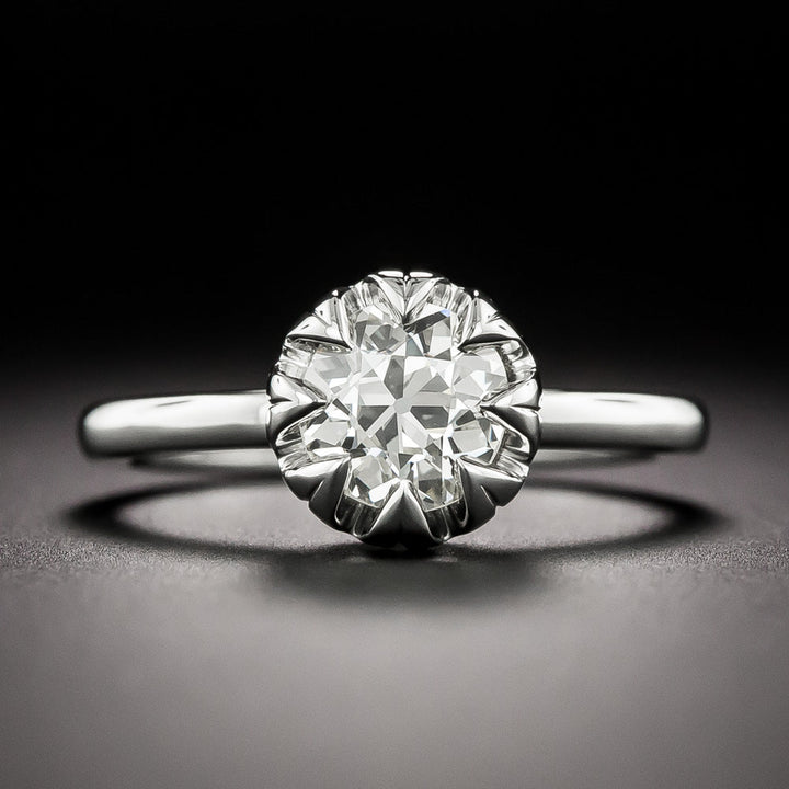 Lang Collection 1.19 Carat European-Cut Diamond Solitaire Engagement Ring - GIA L VS2