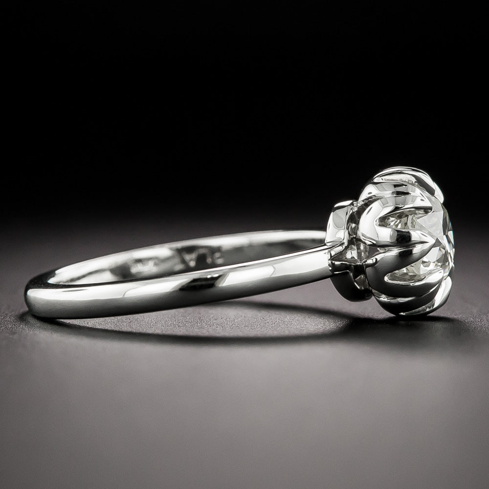 Lang Collection 1.19 Carat European-Cut Diamond Solitaire Engagement Ring - GIA L VS2   - 3