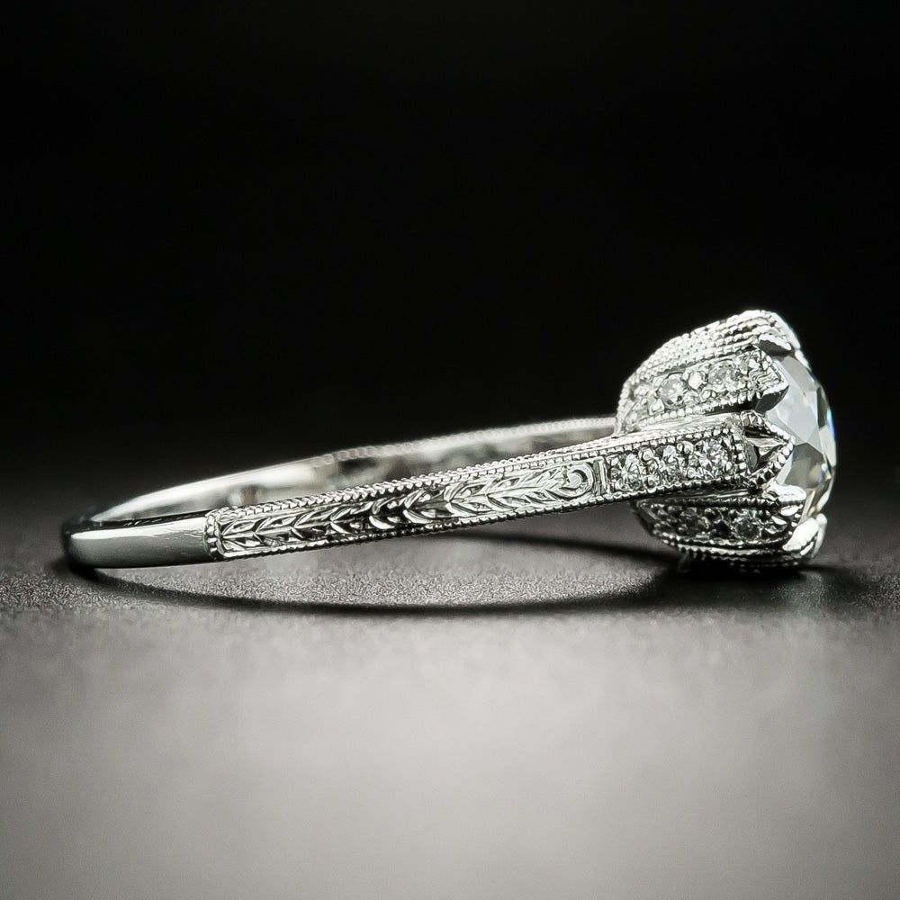 Lang Collection 1.22 Carat European-Cut Diamond Engagement Ring - GIA J VS2 - 2