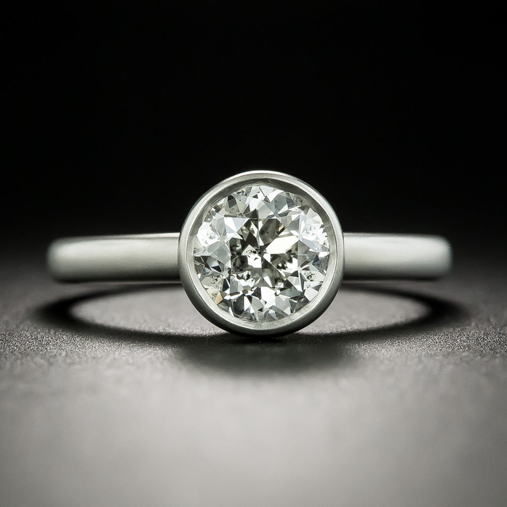 Lang Collection 1.28 Carat European-Cut Diamond Solitaire Ring - GIA G SI2 - 2