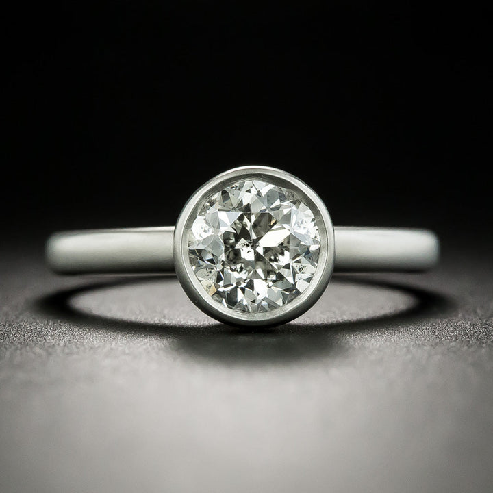 Lang Collection 1.28 Carat European-Cut Diamond Solitaire Ring - GIA G SI2