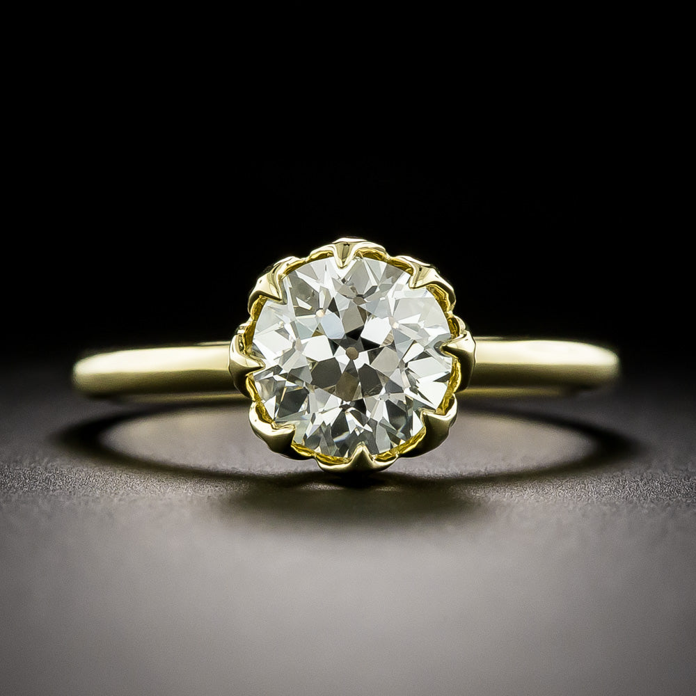 Lang Collection 1.51 Carat Diamond Solitaire 18K Engagement Ring - GIA H SI1 - 4