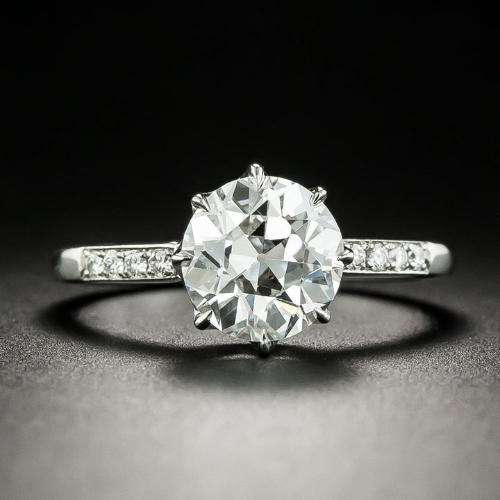 Lang Collection 2.21 Carat European-Cut Diamond Solitaire Ring - GIA D SI1