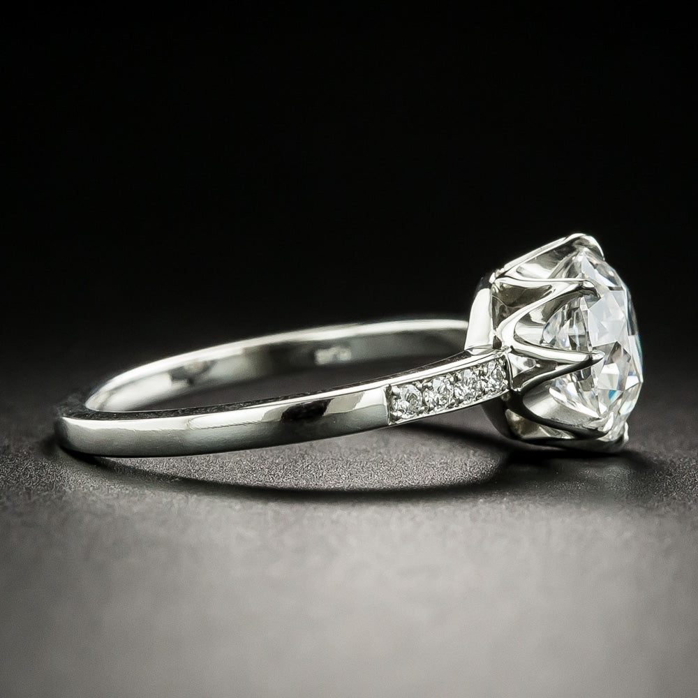 Lang Collection 2.21 Carat European-Cut Diamond Solitaire Ring - GIA D SI1 - 2