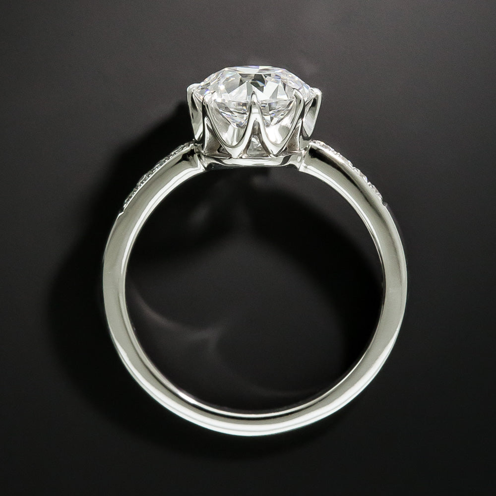 Lang Collection 2.21 Carat European-Cut Diamond Solitaire Ring - GIA D SI1 - 3