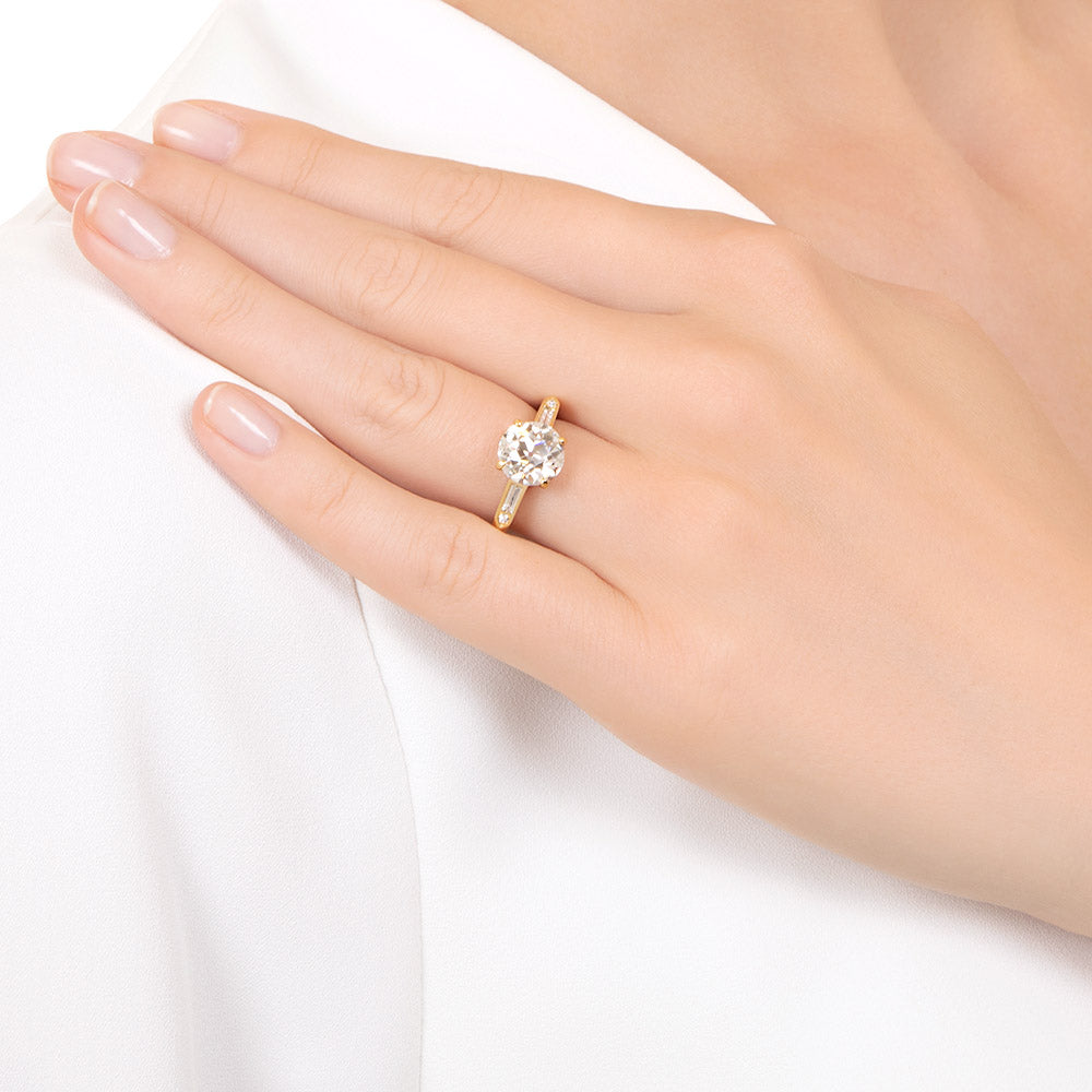 Lang Collection  2.71 Carat Diamond Engagement Ring - GIA I VVS2 - 5