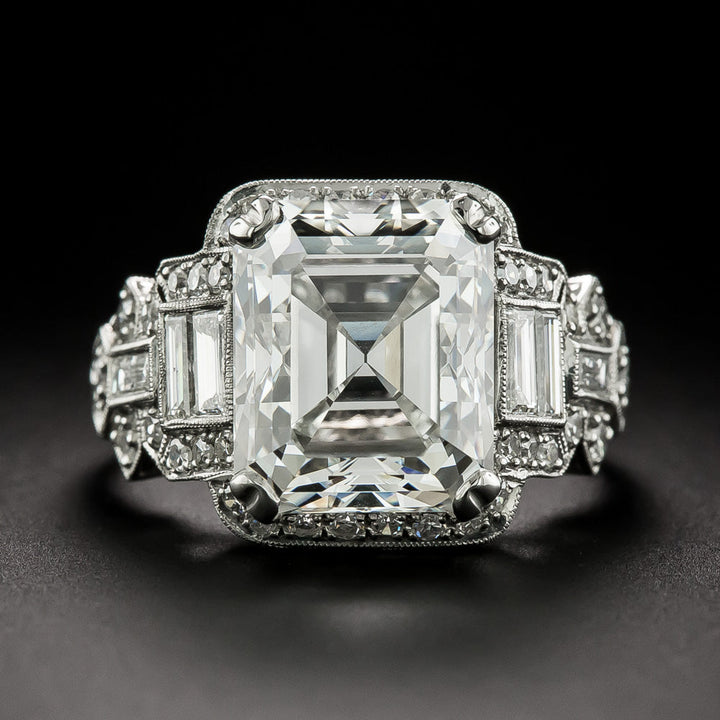Lang Collection 6.42 Carat Emerald-Cut Diamond Ring - GIA G VS2