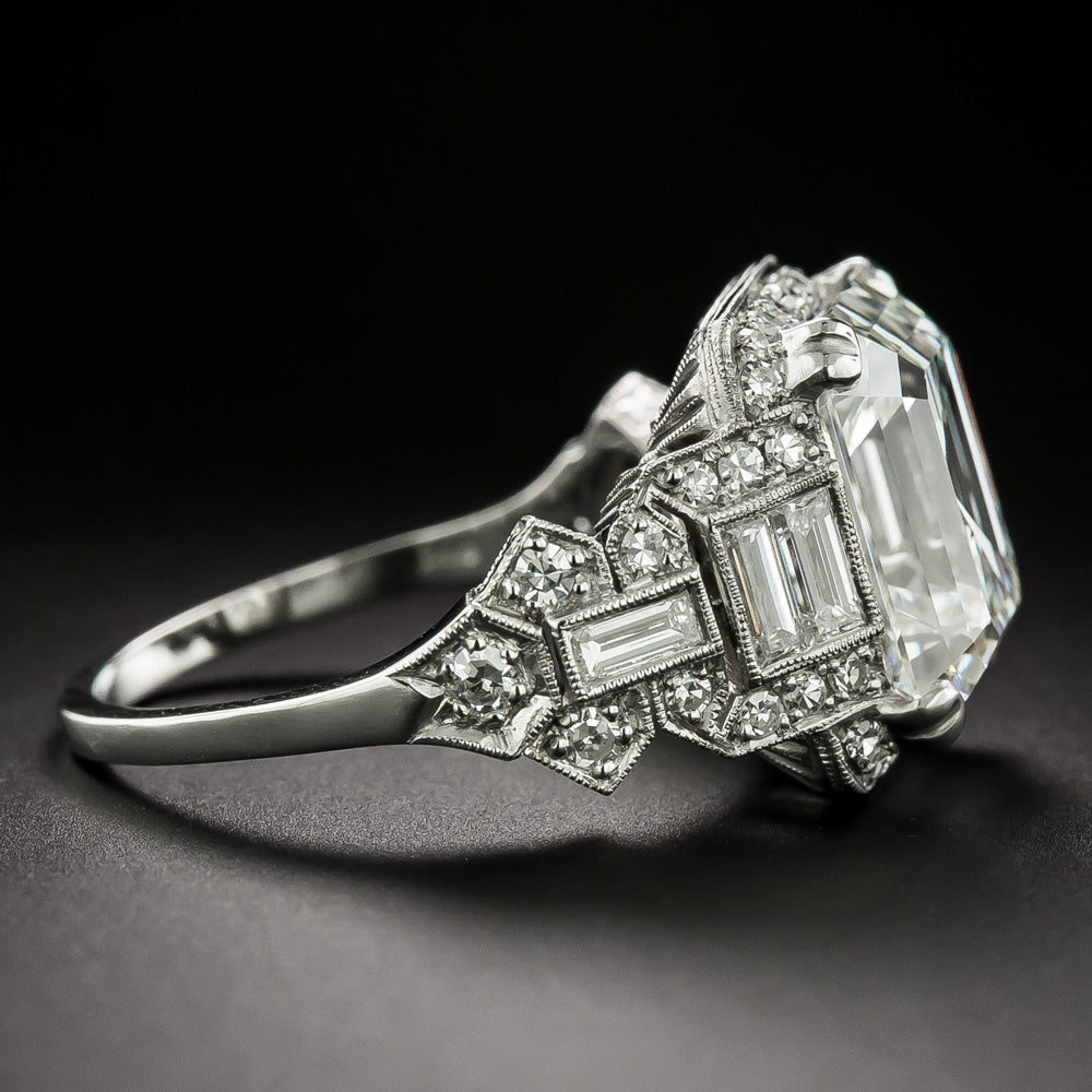Lang Collection 6.42 Carat Emerald-Cut Diamond Ring - GIA G VS2 - 3