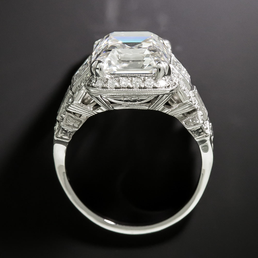 Lang Collection 6.42 Carat Emerald-Cut Diamond Ring - GIA G VS2 - 4