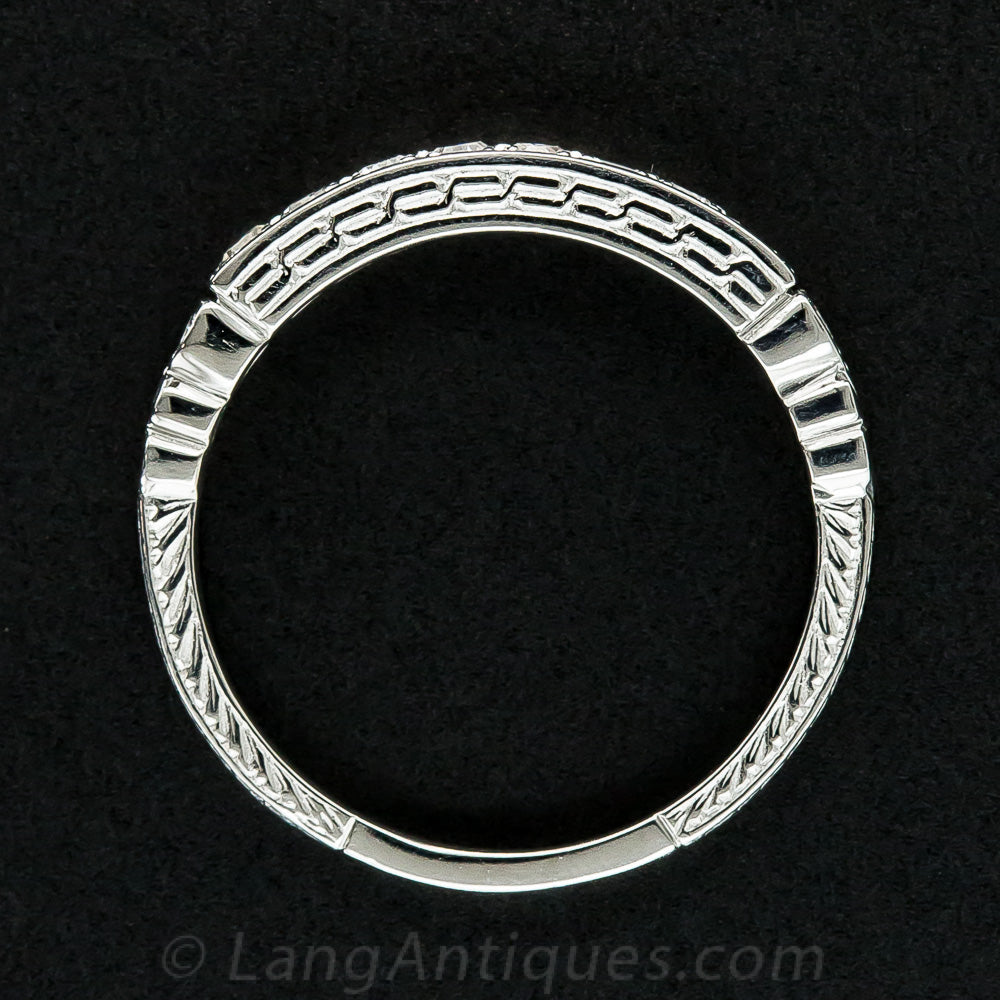 Lang Collection Art Deco-Style Diamond Wedding Band - 5