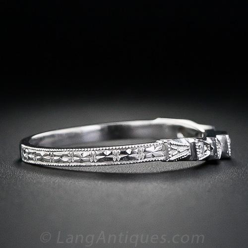 Lang Collection Contoured Diamond Wedding Band - 5