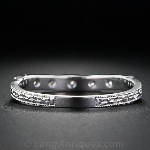 Lang Collection Contoured Diamond Wedding Band - 6
