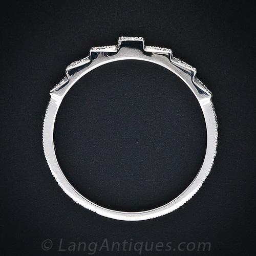 Lang Collection Contoured Diamond Wedding Band - 7