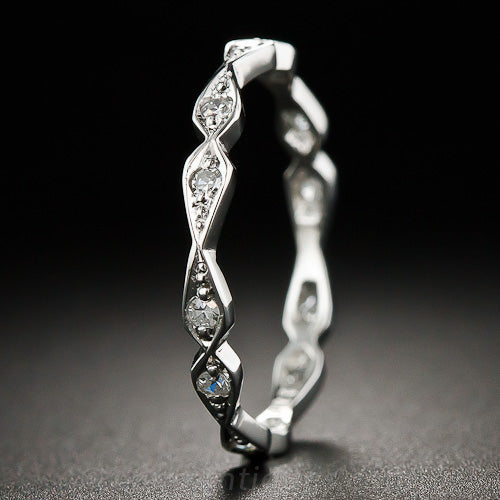 Lang Collection Geometric Diamond Eternity Band