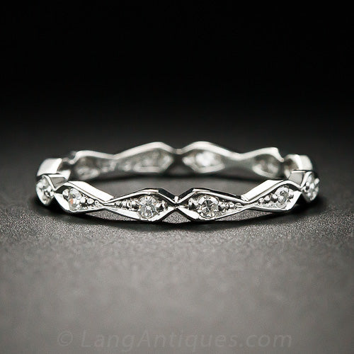 Lang Collection Geometric Diamond Eternity Band - 4