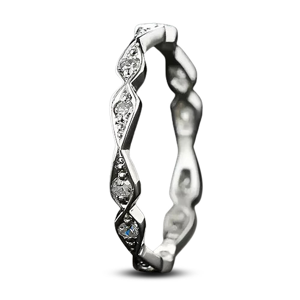 Lang Collection Geometric Diamond Eternity Band - 4