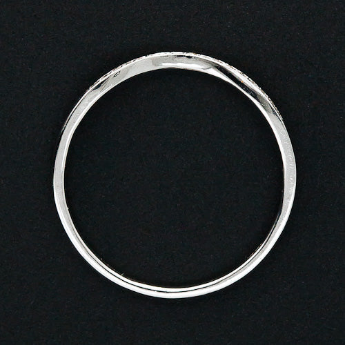 Lang Collection Thin Diamond Contoured Wedding Band - 5