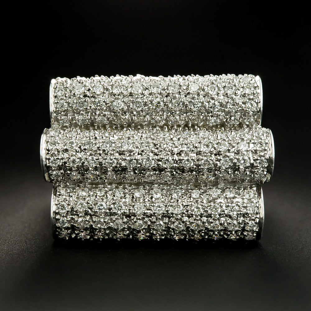 Large Pavé Diamond Ring - 1
