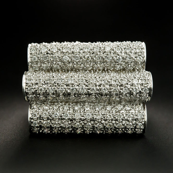Large Pavé Diamond Ring