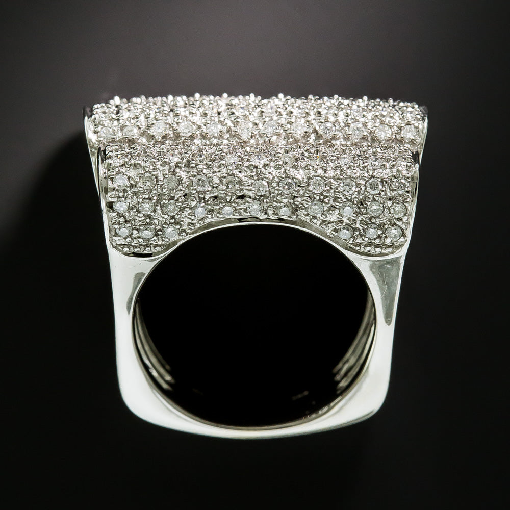 Large Pavé Diamond Ring - 4