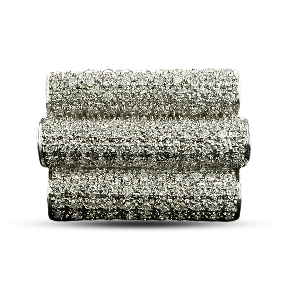 Large Pavé Diamond Ring - 5