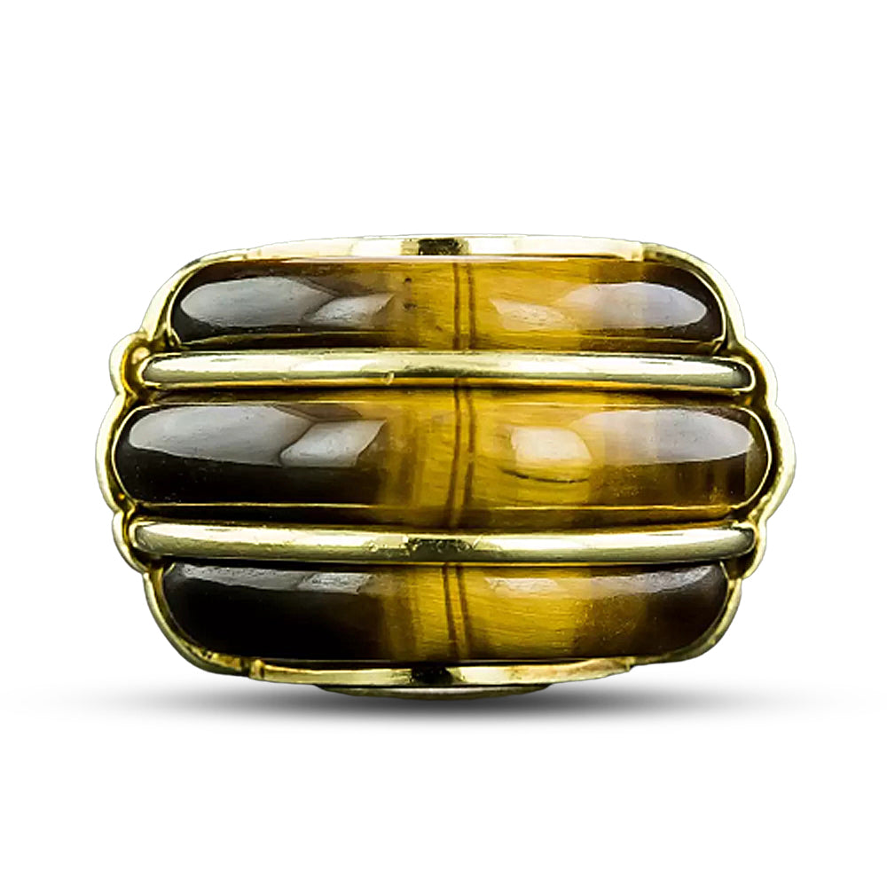 Large Tiger's-Eye Ring - 4