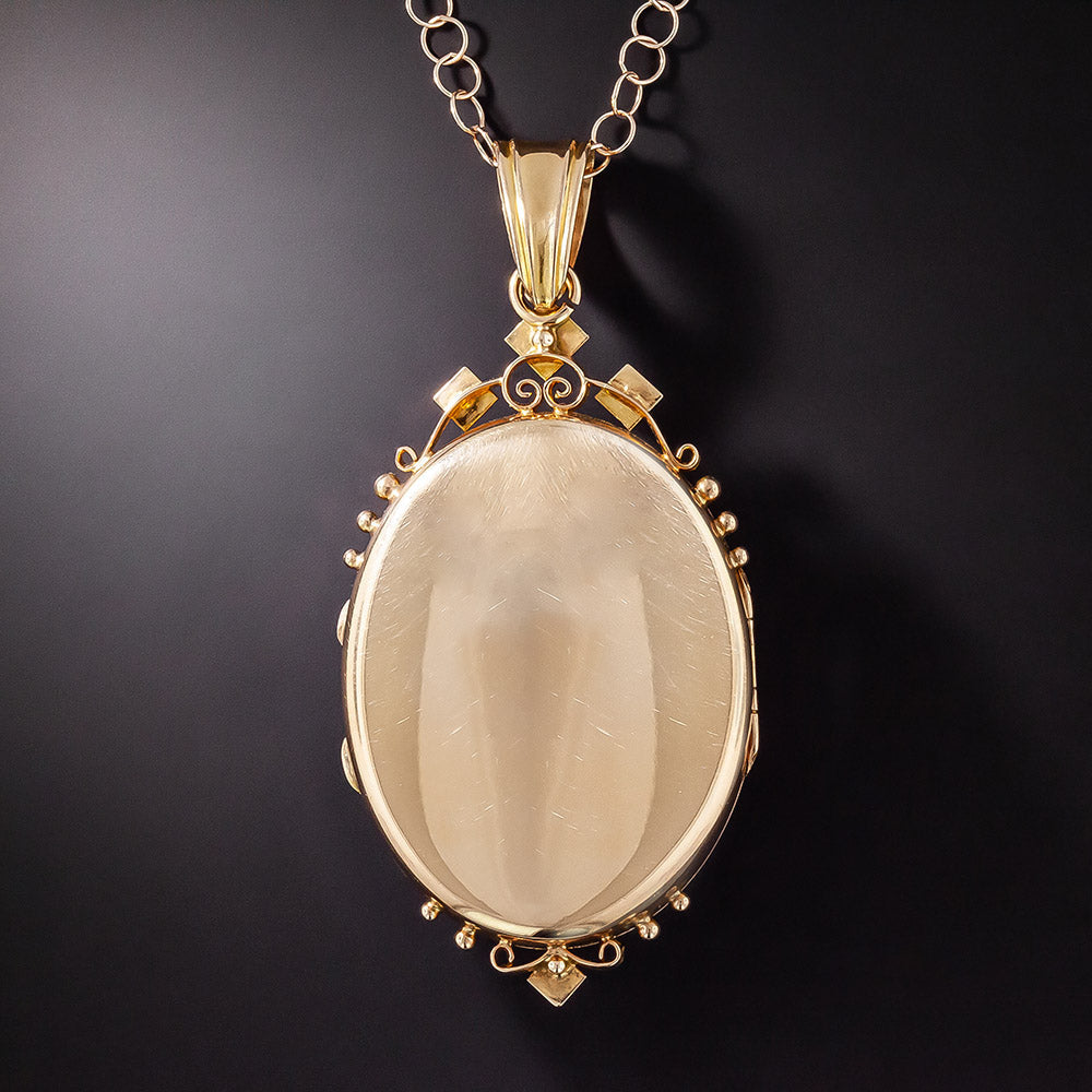 Large Victorian Pearl Locket - 3